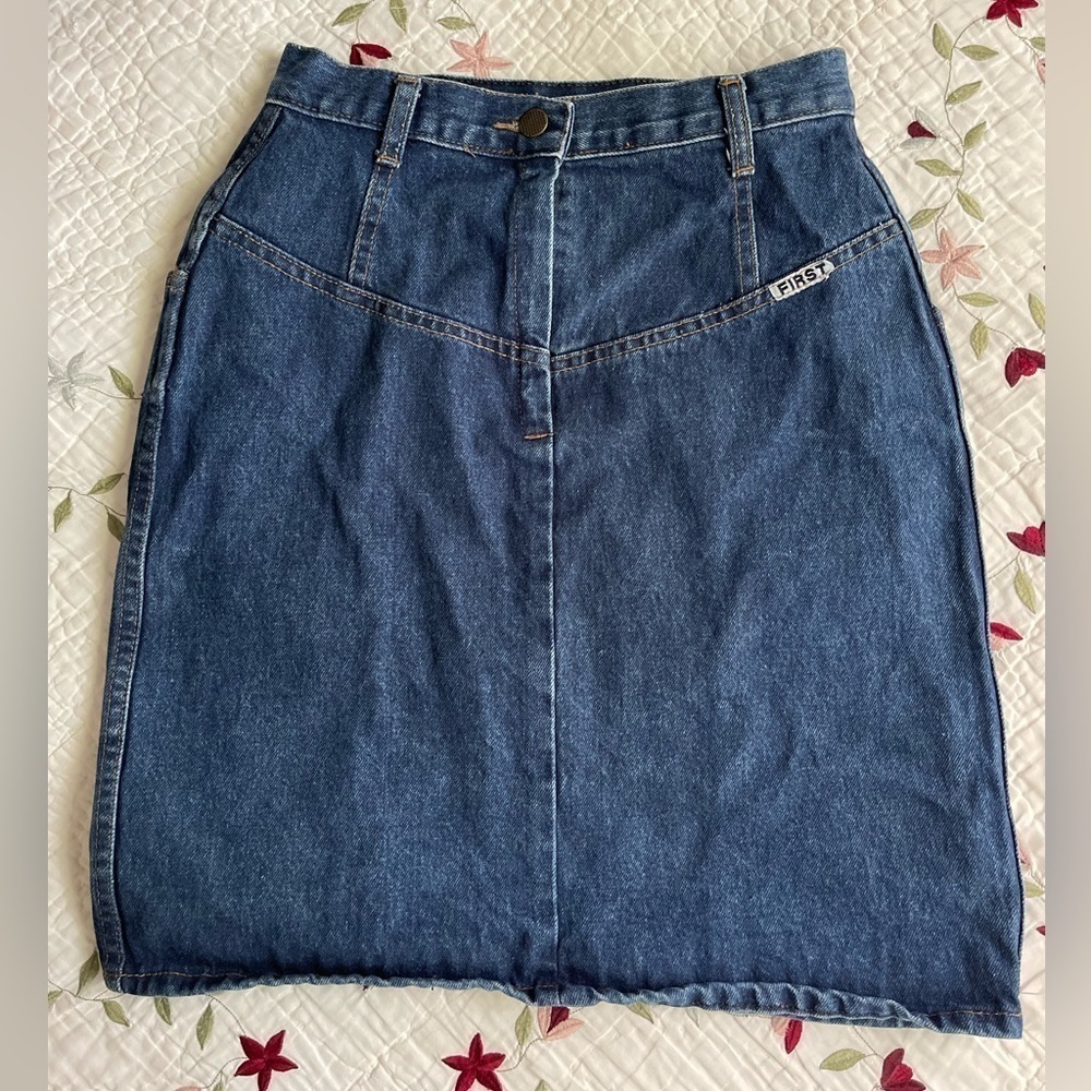 Vintage denim skirt
